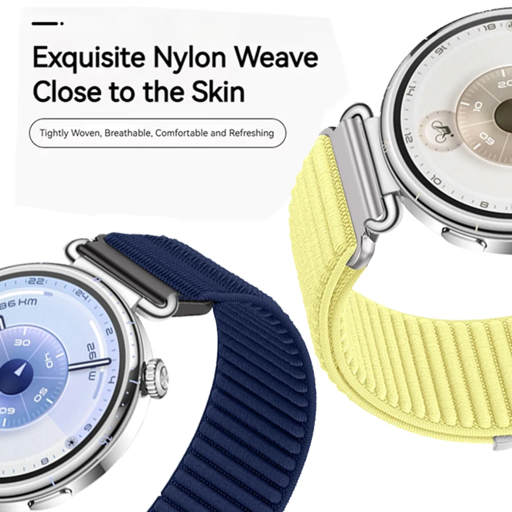 Comfortable Breathable Nylon Watch Strap, 18/20/22mm Adjustable Wristband