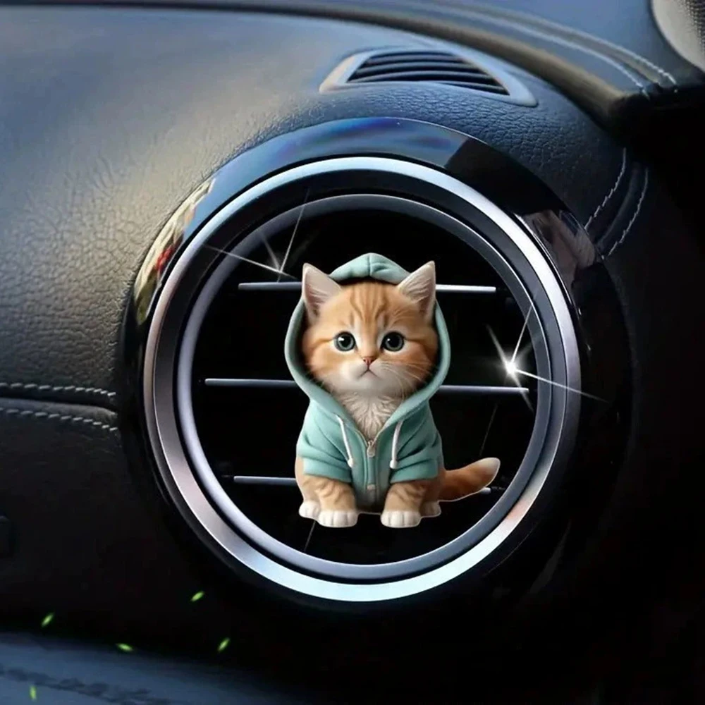 Kitten Hoodie Vent Clip Air Freshener 2