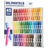 - Oil Pastels Set, 45 Pack, Assorted Colors, Hexagonal Oil Pastel Sticks for Paper, Canvas, Black Paper and Wood, Smooth Blendi