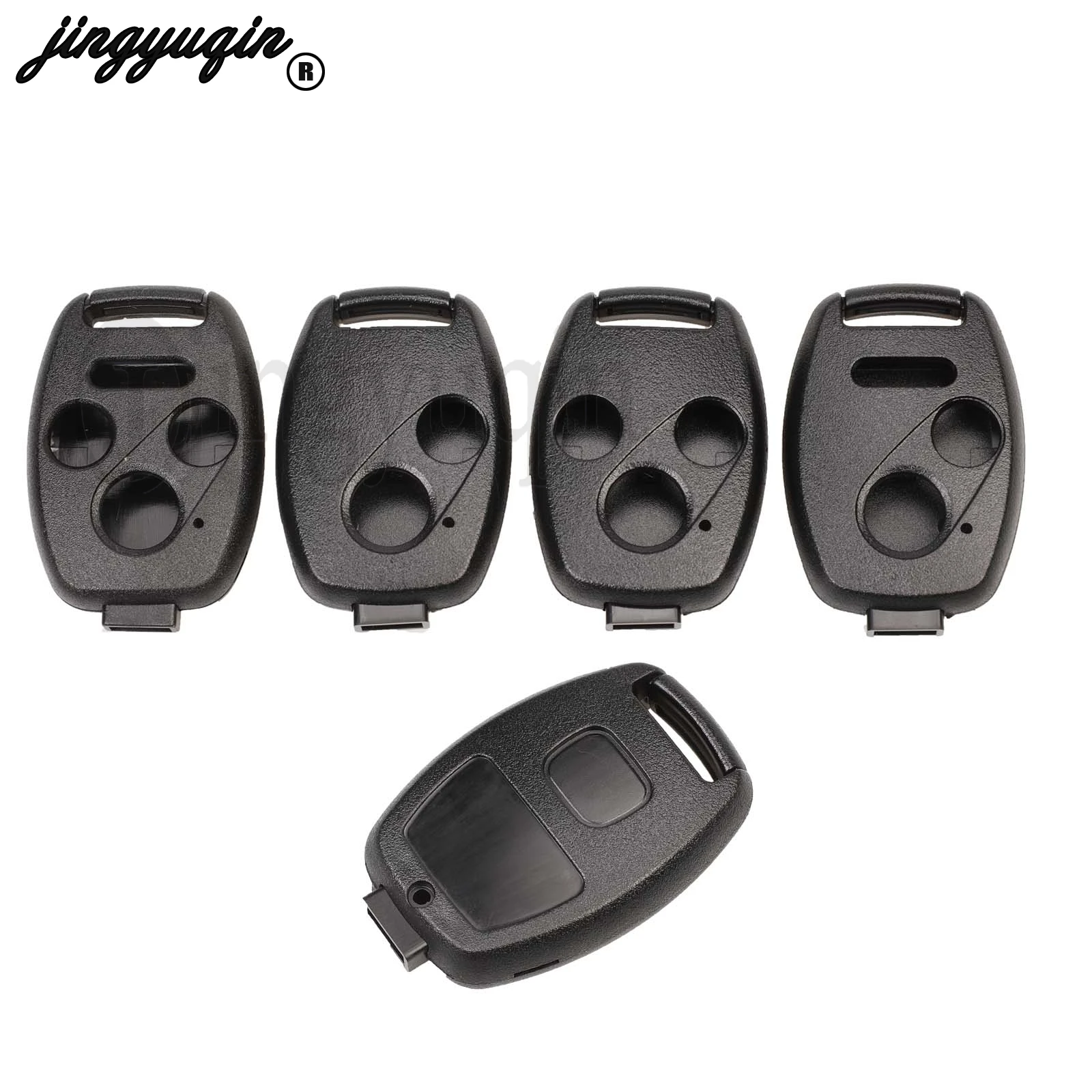 

Jingyuqin 10p для HONDA Accord Civic Fit City Odyssey элемент CRV Jazz HRV Pilot Fob 2 3 кнопки без лезвия дистанционного ключа чехол в виде ракушки
