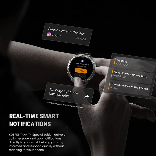 KOSPET TANK T4 GPS Smartwatch - Image 5