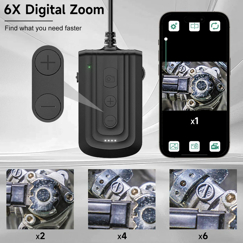 Wireless Endoscope Autofocus 8mm Inspection Camera for iPhone/Android 1920P HD IP67 WiFi Borescope for Pipe Car Sewer inspection camera,mini endoscope camera