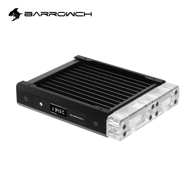 

Клиренс, медный радиатор BARROWCH 120 мм, толщина 30 мм с OLED-дисплеем температуры 120 мм, серебристо-черный, стандартная V2