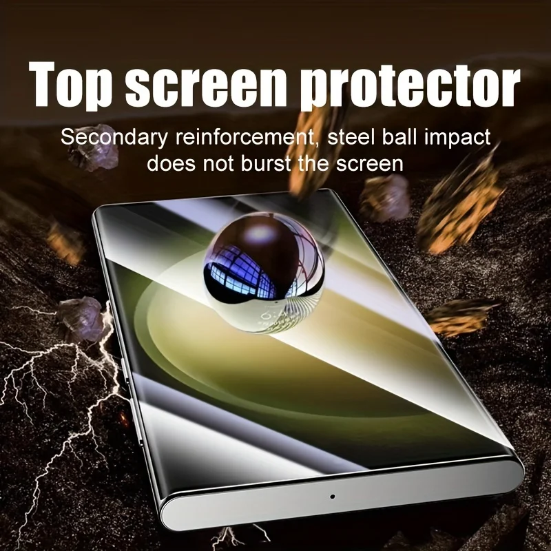 4-Pack Non-Glass Privacy Water Gel Film Screen Protector - Soft Full Cover with Silky Feel