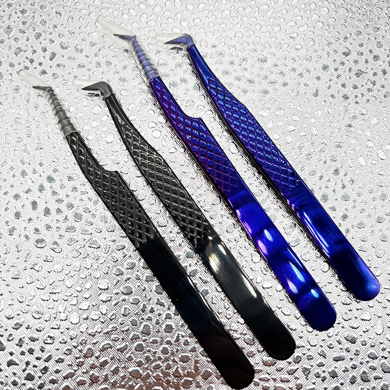 2pcs Eyelash Tweezers Set For Eyelash Extension Lash Eyebrow Excellent Closure Make Fans Boot isolation Professional Makeup Tool