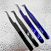 2pcs Eyelash Tweezers Set For Eyelash Extension Lash Eyebrow Excellent Closure Make Fans Boot isolation Professional Makeup Tool 1