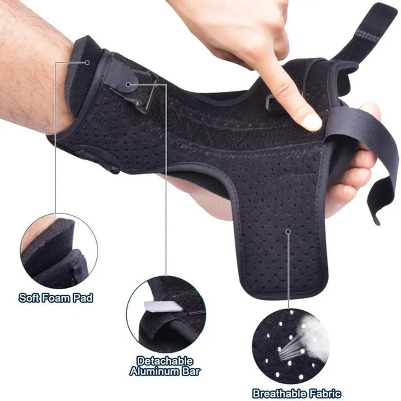Ankle support brace 1pc Adjustable Plantar Fasciitis Night Foot Splint Drop Orthotic Brace Elastic Dorsal Night Splint Foot Care Tool Ligament Belt