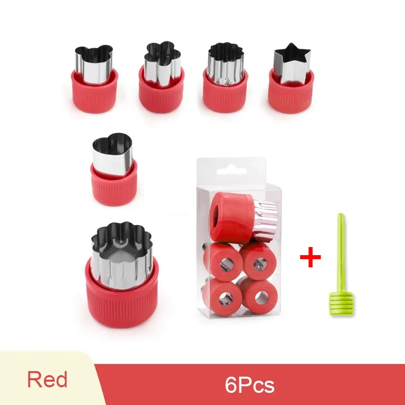 Red 6pcs