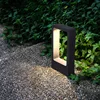 Outdoor Landscape Path Lights LED 7W Black IP54 Waterproof Lawn Post Lights Fixture for Lawn Patio Courtyard Driveway Decoration 4