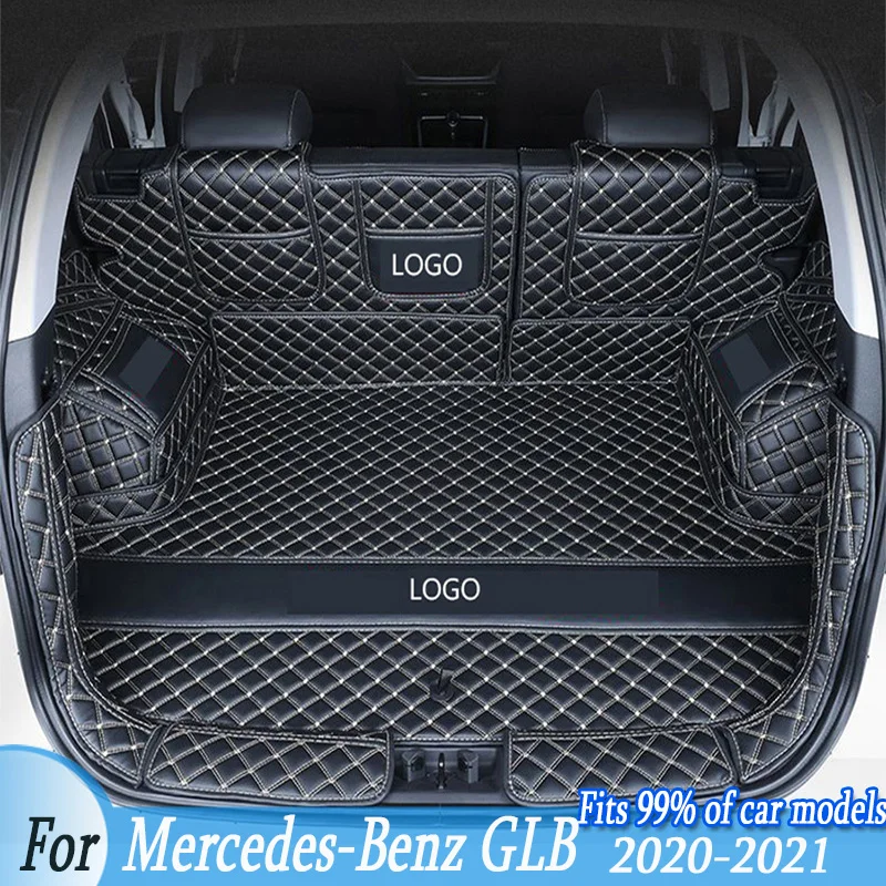 

Custom Waterproof Car Trunk Mat AUTO Tail Boot Tray Liner Cargo For Mercedes-Benz GLB 5Seats 2020-2021 Auto Parts Styling Rugs