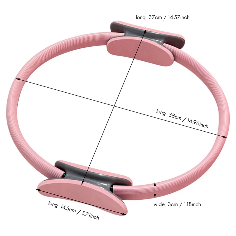 LALA Pilates Ring Pilates Magic Fitness Circle For Thigh Abdominal And Leg Resistance Training Fitness Yoga