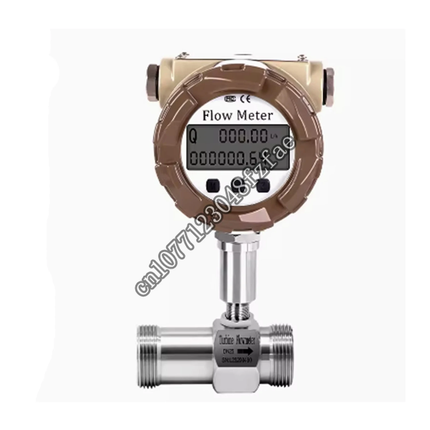 

304 stainless steel water/oil/alcohol flowmeter turbine flowmeter 4-20ma