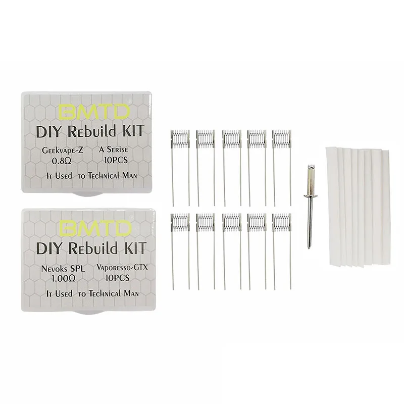 

DIY Rebuilt Kit 0.8Ω 1.0Ω Replacement Coil For GEEKvape-Z/vaperesso-gtx Mesh Coil