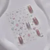 1pcs 5D Shell Light Nail Stickers Shoiny Gold Border Love Heart Bowknot Moon Star Nai Art Decal Manicure Decorations 2