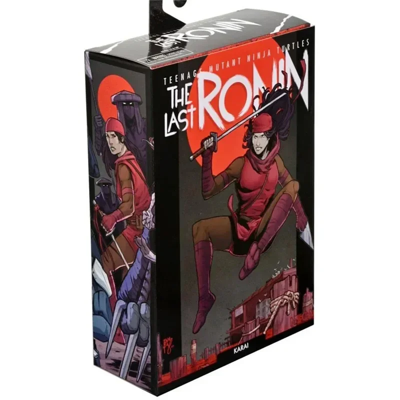 

In Stock Original NECA Figure The Last Ronin Turtles Raphael Karal Footbot Figurine Figure Model Toys Joint Movable Doll