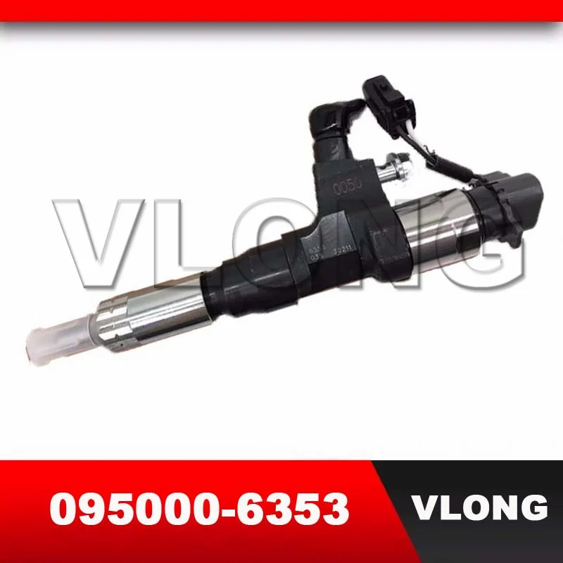 

Genuine New Common Rail Fuel Injector 095000-6351 095000-6352 095000-6353 for Hino Kobelco Excavator 200 230 J05E J08E