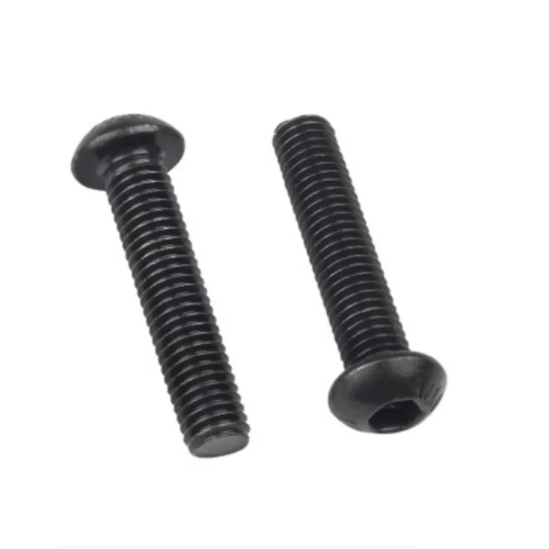 iso7380 M2 M2.5 M3 M4 M5 M6 M8 304 A2-70 Stainless steel Grade10.9 Black Allen Hex Socket Button Head Screw 5-50PCS