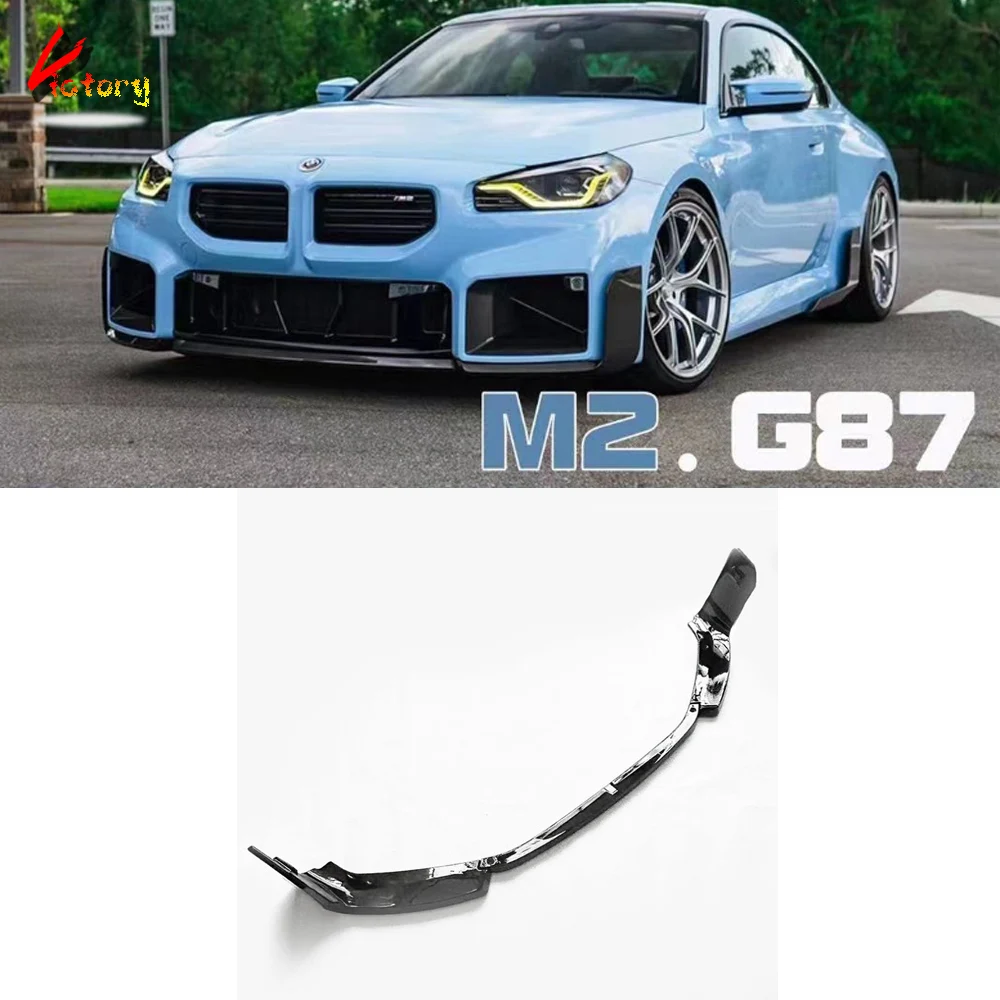 Per Bmw M2 G87 2023-Up Paraurti Anteriore Lip Splitter Abs Nero Lucido Set Di Decorazioni Per Auto