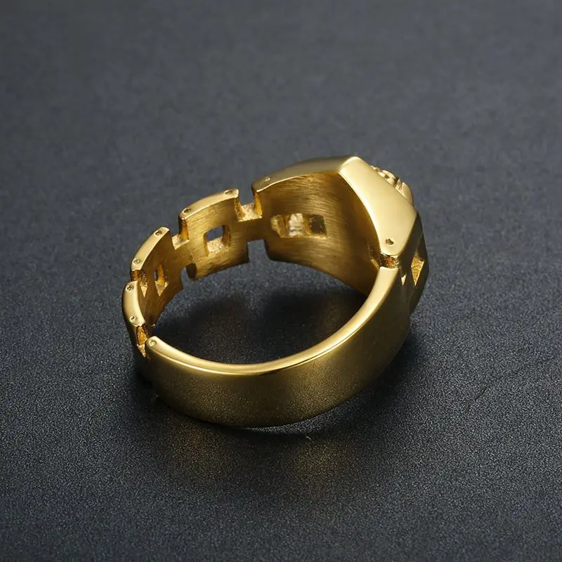 

Stainless Steel - Popular hip Hop style - Custom ring