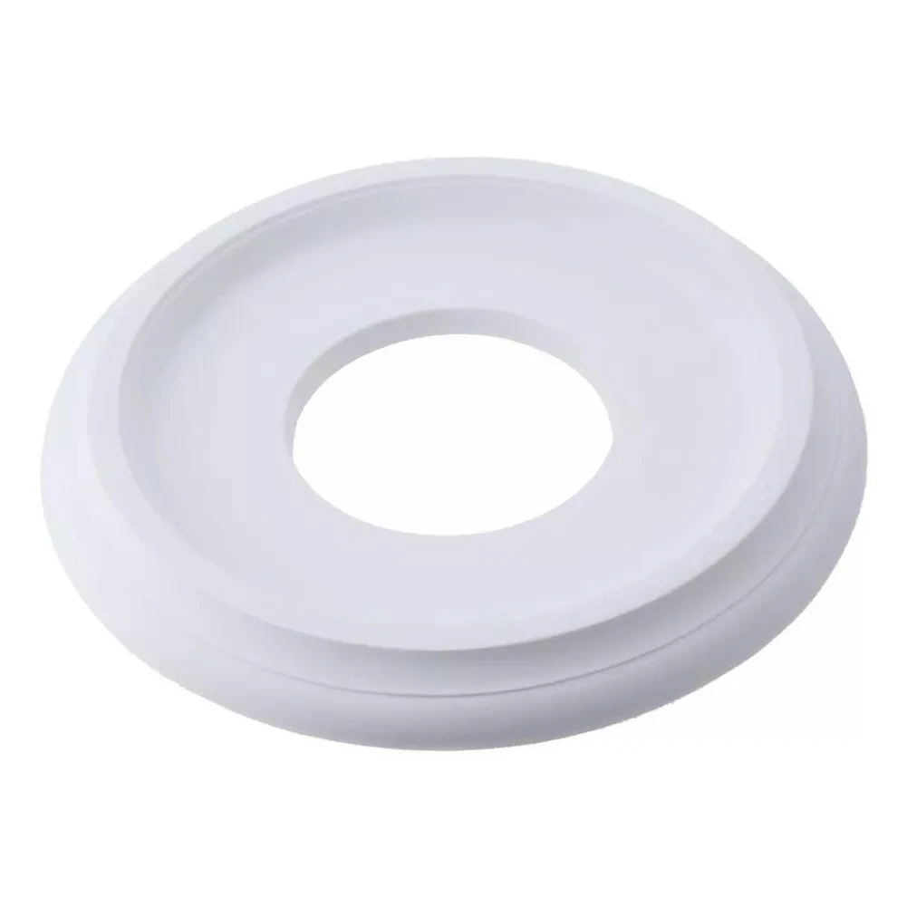 Home Round Split Medallion PU Decorative DIY Ceiling Fan Light Fixtures Cover Plate 25cm Outside Diameter