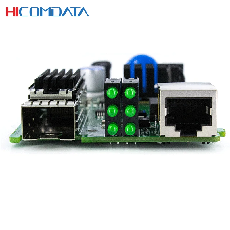HICOMDATA Fiber Optic Media Converter 10gb 20km Transceiver Optical Sfp Fibre Converter PCBA