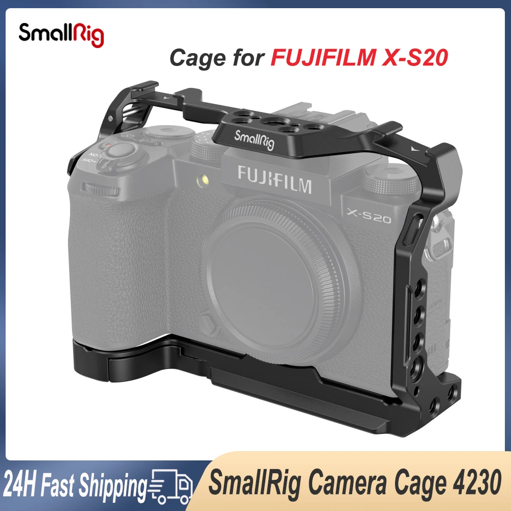 

Клетка SmallRig для фотоаппарата FUJIFILM X-S20 с быстроразъемной пластиной Arca Swiss для DJI RS2 RSC2 RS3 RS3 Pro gimbals аксессуары 4230
