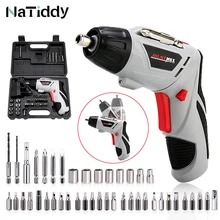 

4.8V Screwdriver Set Electric Cordless Drill 45 Bits Mini Wireless Power With LED Light Dremel House Tools Power Screwdriver