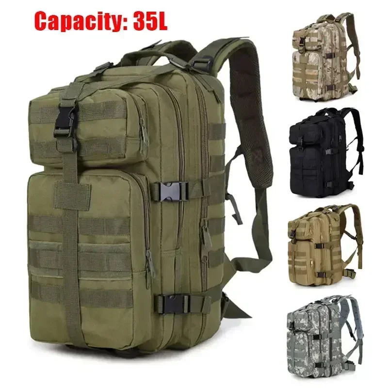 35L Men Women Survival Outdoor Backpack Trekking Sport Travel Rucksacks Camping Hiking Fishing Bags Tactical Backpack Hunting