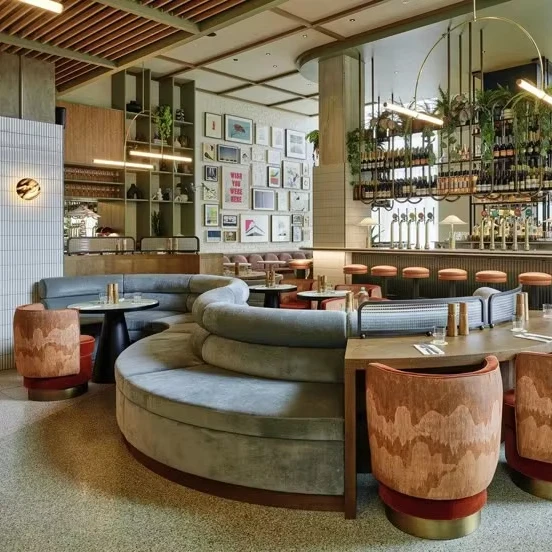 Luxury Restaurant Booth Sofa 1