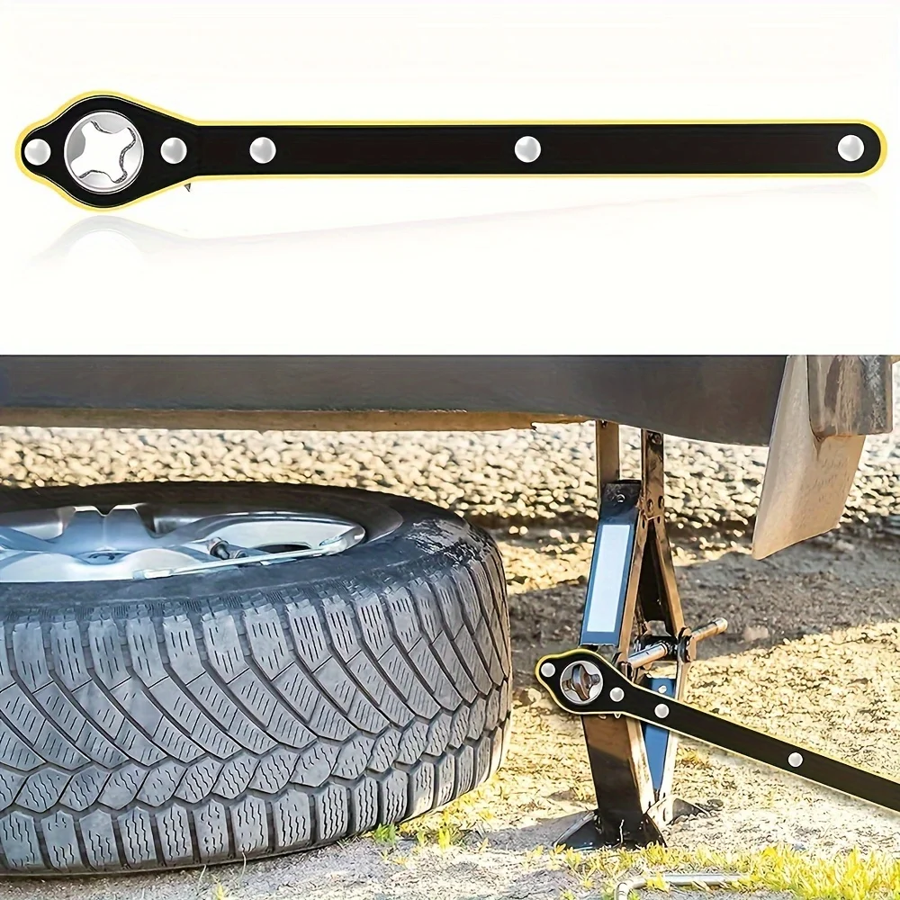 Car Mounted Small Car Universal Crank Handle Accessories with CAR Tools Car Jack Handle Lever Labor-saving Wrench Tool 5