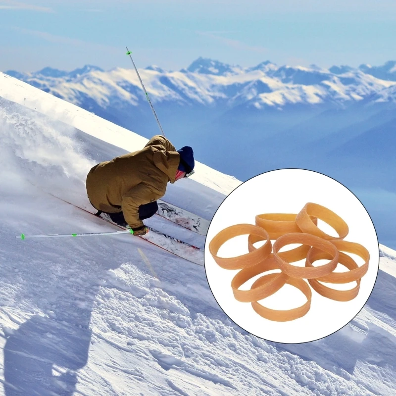 

20/50Pcs Snowboard Retainers for Sports Snow Board Ski Brake Rubber Bands Rubber Bands Rubber Ski Rubber Ski Brake Bands