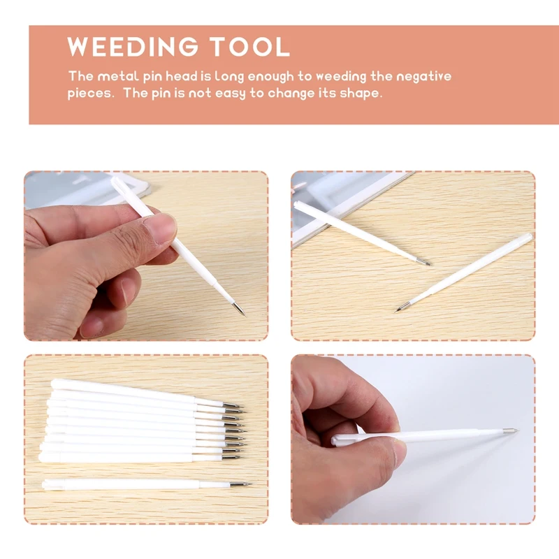 10 Pcs Fine Point Pin Pen Refills Spare Refill For Weeding Pens, Replace Refill Needle Pin Craft Vinyl Tools
