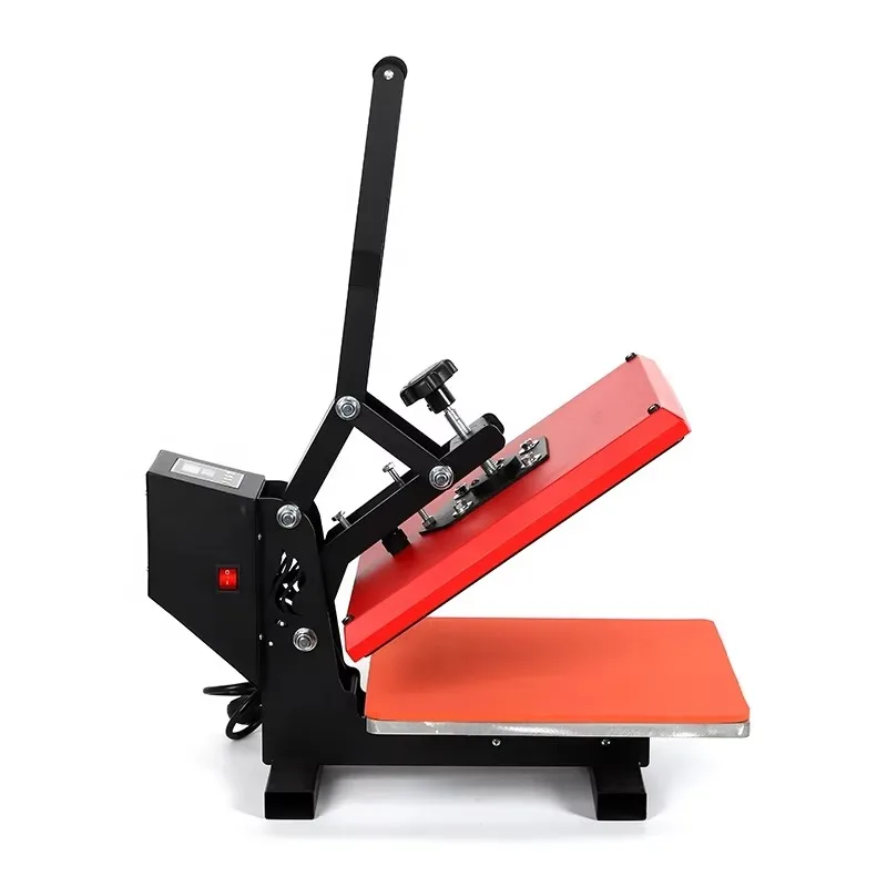 آلة الضغط الحراري ذات الضغط العالي 38 × 38 سم لطباعة القمصان والألغاز آلة نقل وصول جديدة