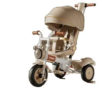 ‌ Tricycle pliable pour enfants avec fonction assisable, poussette légère pour bébé, vélo pour tout-petits réglable à 3 vitesses, vélo à poussée Compact ‌ 6