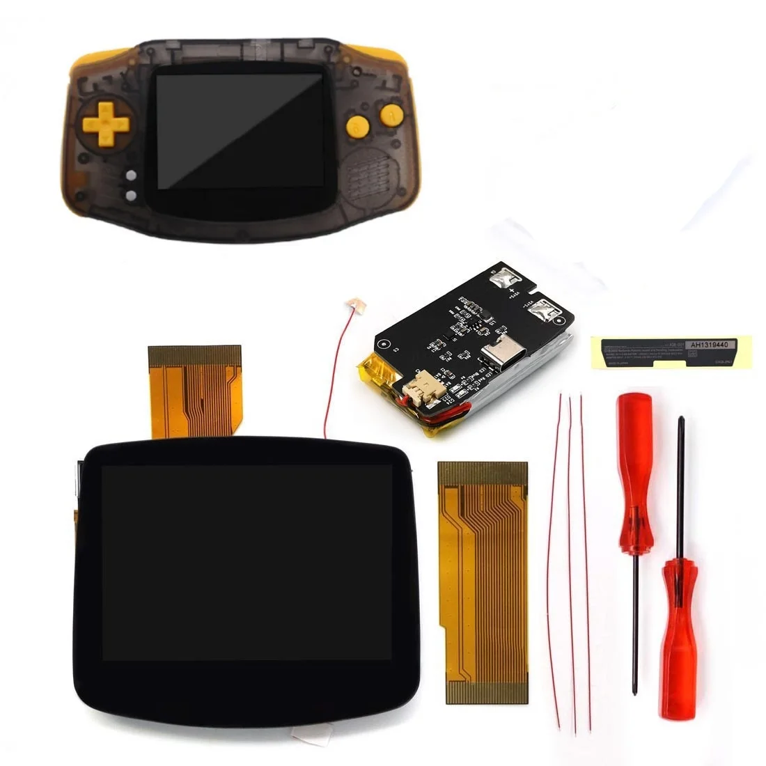 retro six SFCシェル CleanJuice GBA用バッテリーセット SEGA Game Gear CleanJuice Rechargeable USB-C Battery Module - RetroSix