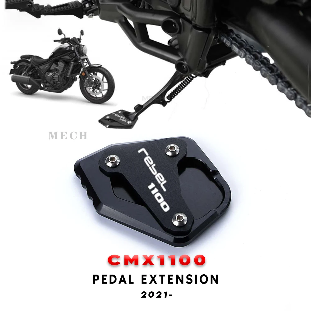 

Side Stand Enlarger Motorcycle Kickstand CNC CM1100 Enlarge Extension FOR HONDA REBEL CMX1100 CMX 1100 2021 -