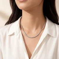 Collier chaîne serpent 3mm, Glam romantique, Bijoux à la mode, Style européen, Soul, Bijoux en argent Sterling 925, cadeau pour hommes et femmes 3
