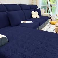 Olanly Magic Sofa Covers Washable Fashion Universal Couch Cushion Covers Navy Cushion Loveseat Large Size Stretch Couch Sofa 1
