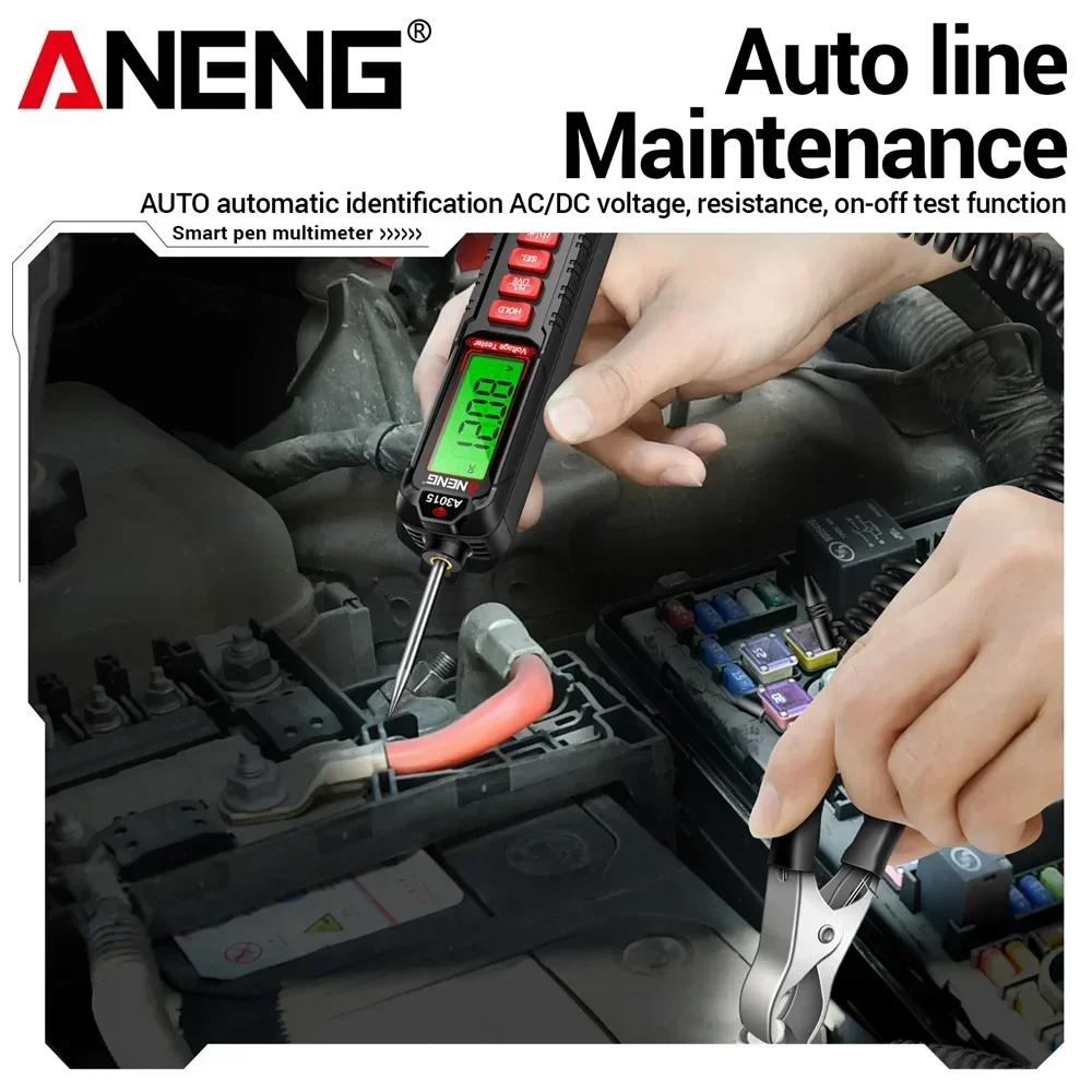 ANENG A3015 Smart Mini Pen Multimeter AC/DC Voltage NCV Voltage Induction Digital Backlight Car Diagnostic Probe Detector Pen digital multimeter,multimeter tester