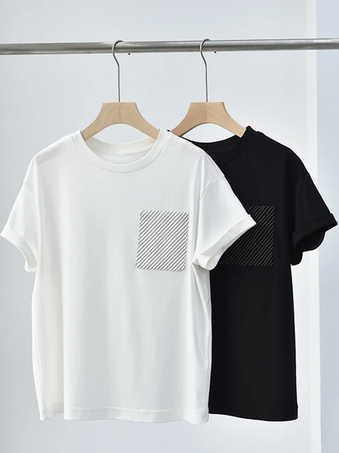 Tシャツ COTTON BLACK CHAIN BEADS CHAIN