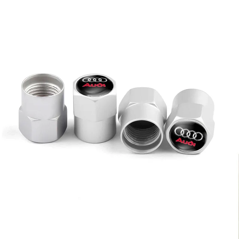 Elegant Metal Car Tire Valve Stem Caps - Set of 4
