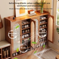 Vertical multi-layer shoe rack, household large capacity living room storage, entrance cabinet, multifunctional storage rack 6