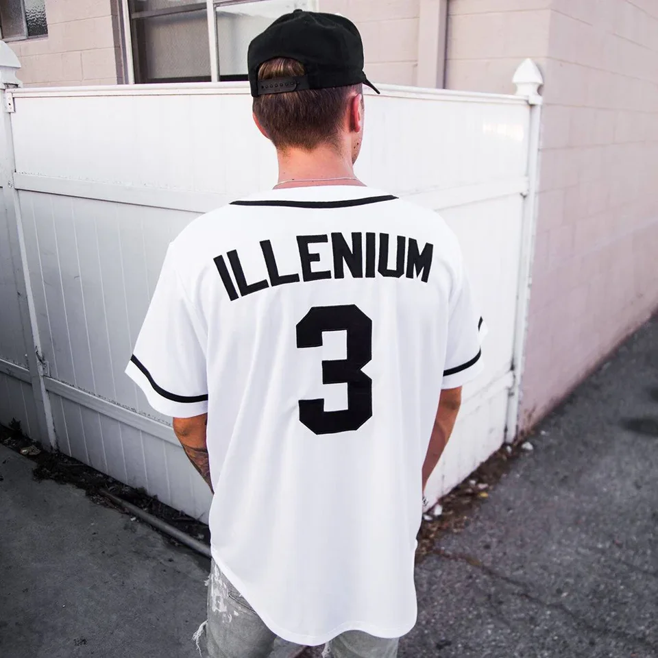 Illenium Jersey tour 2024 jersey Short Sleeve v neck jersey men