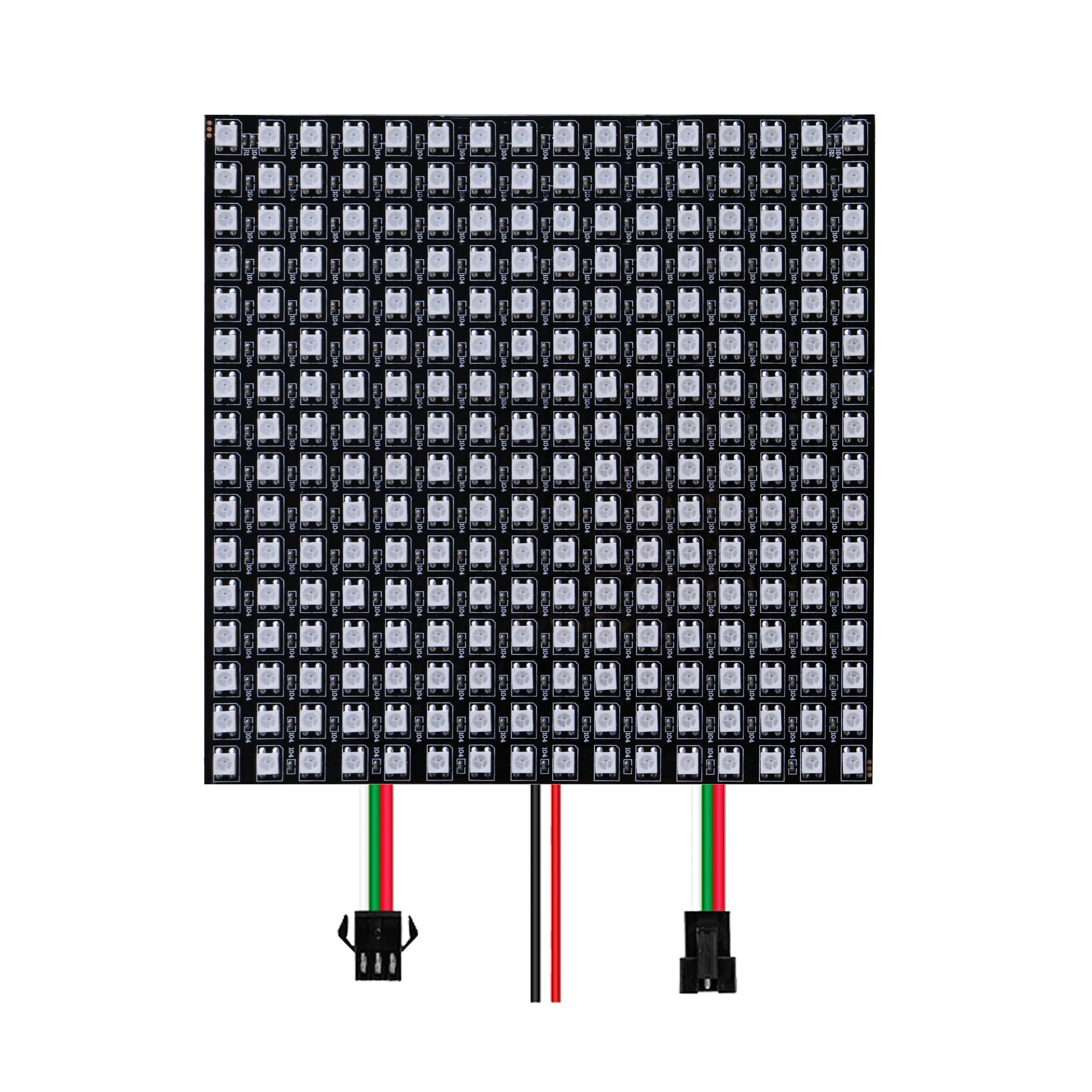 ตัวเลือกสินค้า แผง LED RGB Matrix ควบคุมด้วย IC WS2812B ความละเอียดสูง