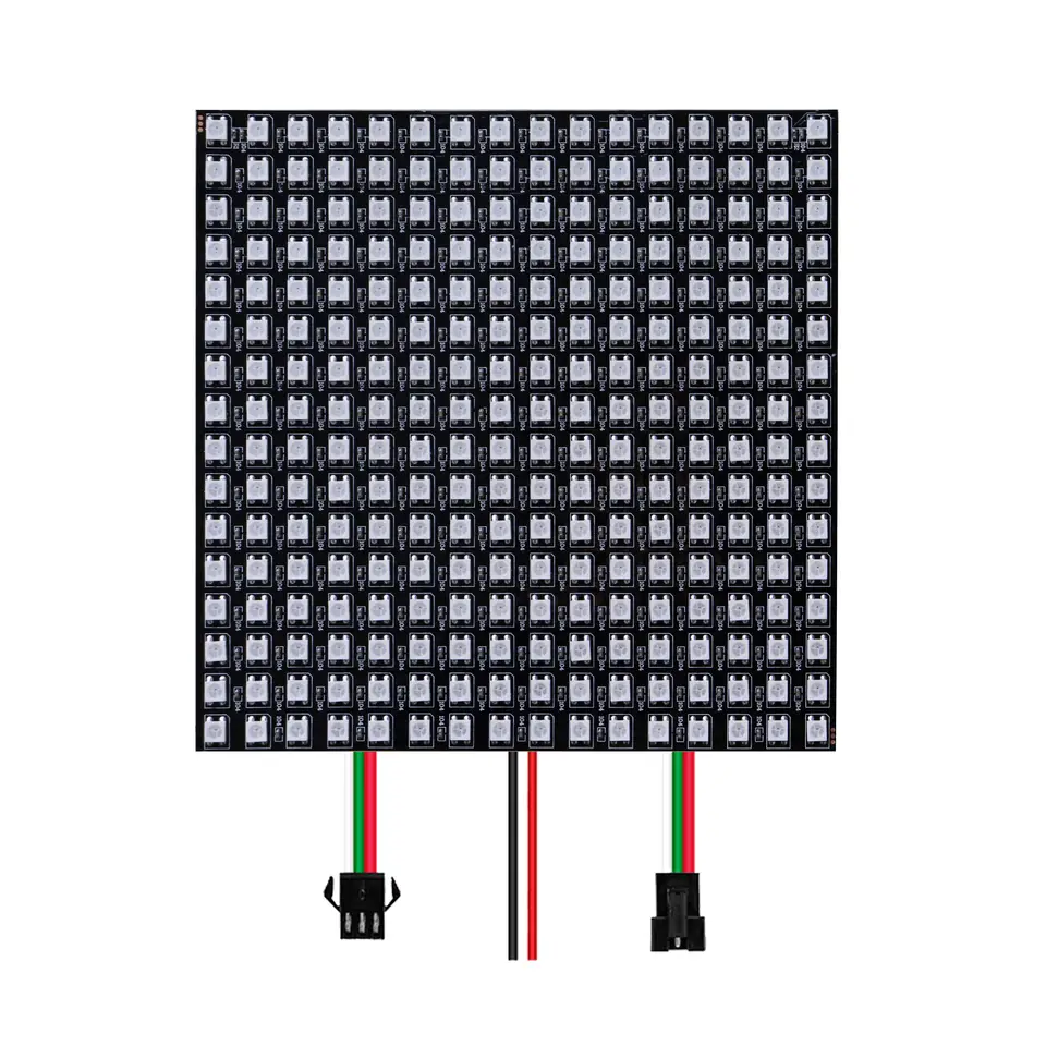1-10Pcs WS2812B RGB Flexible 4X12 8X8 16x16 8x32 Pixel Led Panel Matrix Screen Module WS2812 Individually Addressable IC DC5V image 9