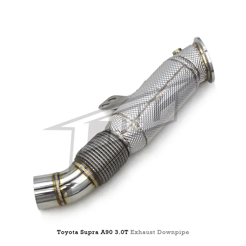 Section High flow Pipes branch downpipe Exhaust Pipe with For A90 3.0T -