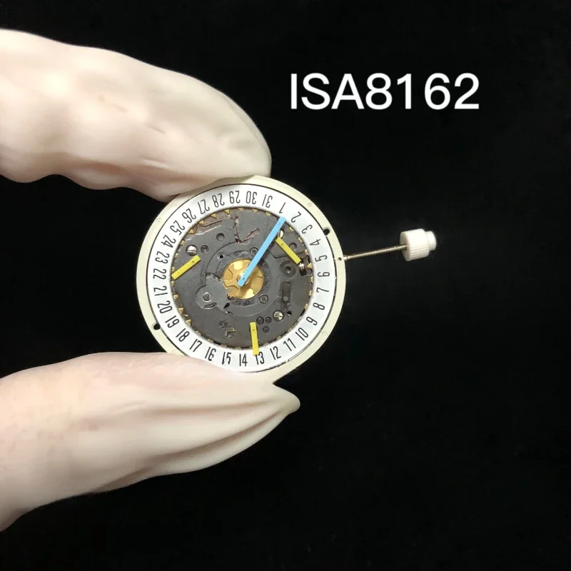 

ISA 8162 Movement Date At 3/4/6 New Original Swiss Quartz Multi Needle Movement Watch Accessories