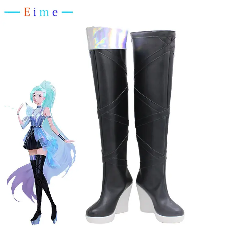 

Seraphine Cosplay Shoes Game LOL The Starry-Eyed Songstress Cosplay Props PU Leather Shoes Halloween Carnival Boots Custom Made