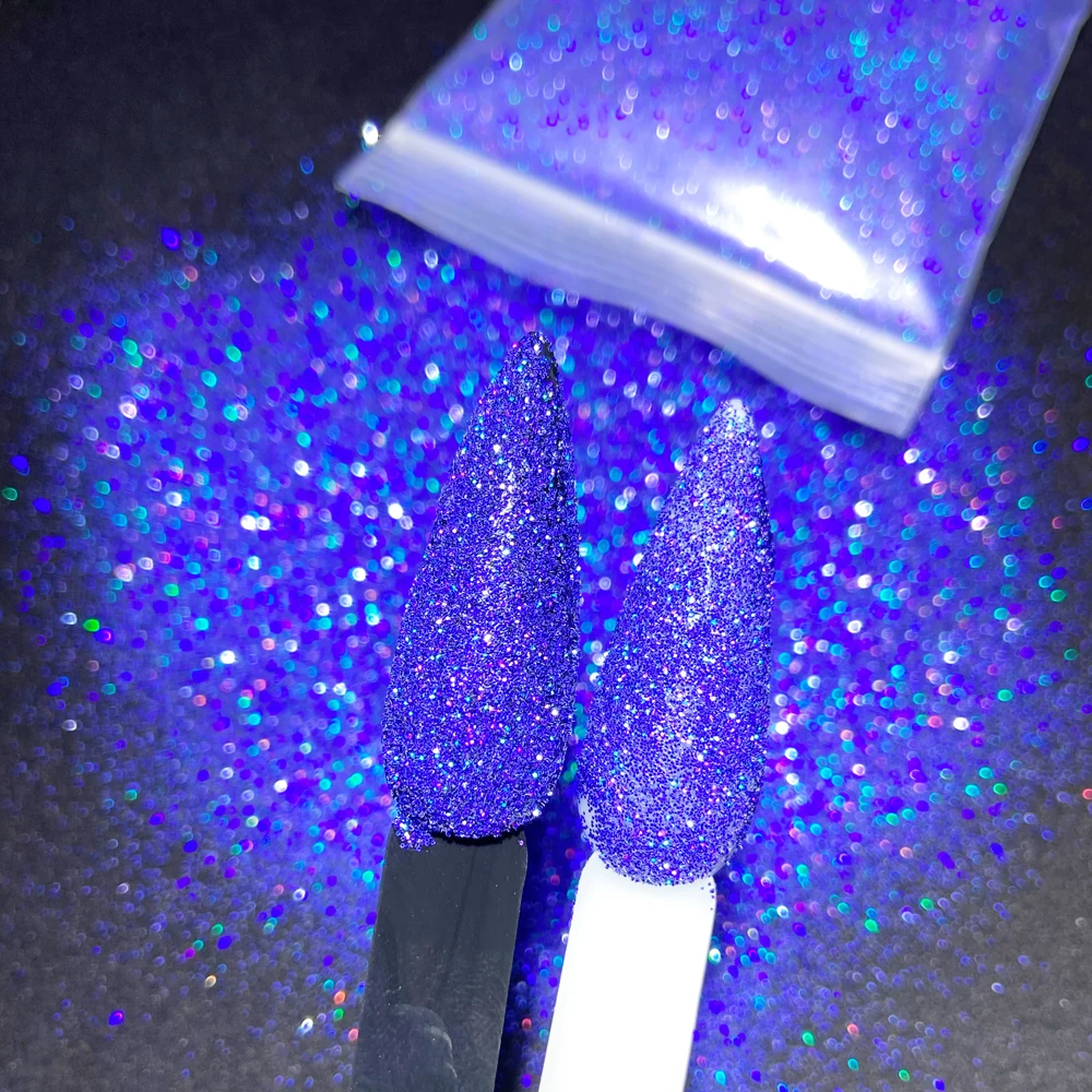 50g Christmas Glow-in-the-Dark Pigment Powder - Luminous Green/Blue/Red Cosmetic for Nails, Face, and Body (12 Colors)