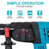 Hormy Brushless Electric Hammer 20V Impact Drill Cordless Drill Multifunction Rotary Rechargeable Power Tools For Makita Battery 5
